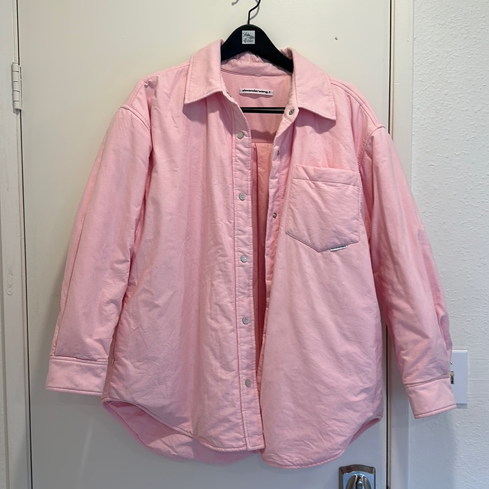 Alexander wang T oversize pink puffy jacket